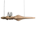 Modern Solid Wood Resin Pendant Light Chinese Japanese Nordic Creative Retro Branch Lamp for Dining Kitchen Island wooden lamp LUUX
