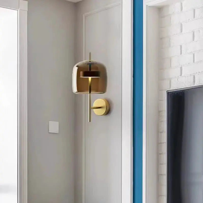 Post-Modern Luxury Glass Wall Lamp, Nordic Designer Lamp for Bedroom, Study, Corridor, Home Decor LUUX