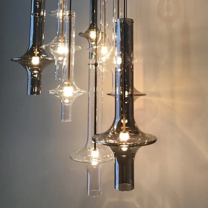 Nordic Postmodern Glass LED Pendant Light Luxury Suspension Lamp for Living Room Kitchen Dining Room Loft Home Decor LUUX