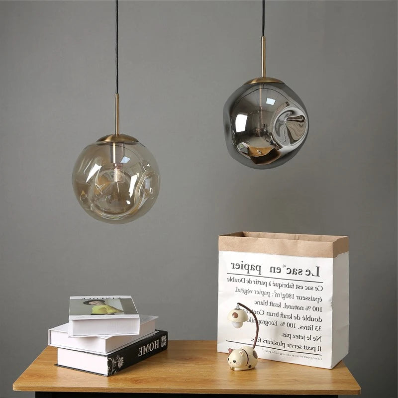 Nordic glass pendant lights simple glass ball hanging lamp Bar Restaurant dinning room lamps Kitchen Home Decor Light Fixtures LUUX