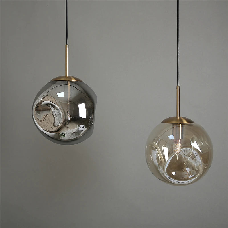 Nordic glass pendant lights simple glass ball hanging lamp Bar Restaurant dinning room lamps Kitchen Home Decor Light Fixtures LUUX