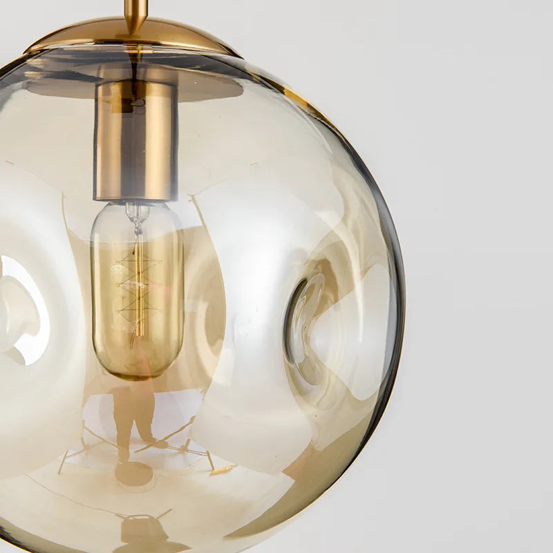 Nordic glass pendant lights simple glass ball hanging lamp Bar Restaurant dinning room lamps Kitchen Home Decor Light Fixtures LUUX