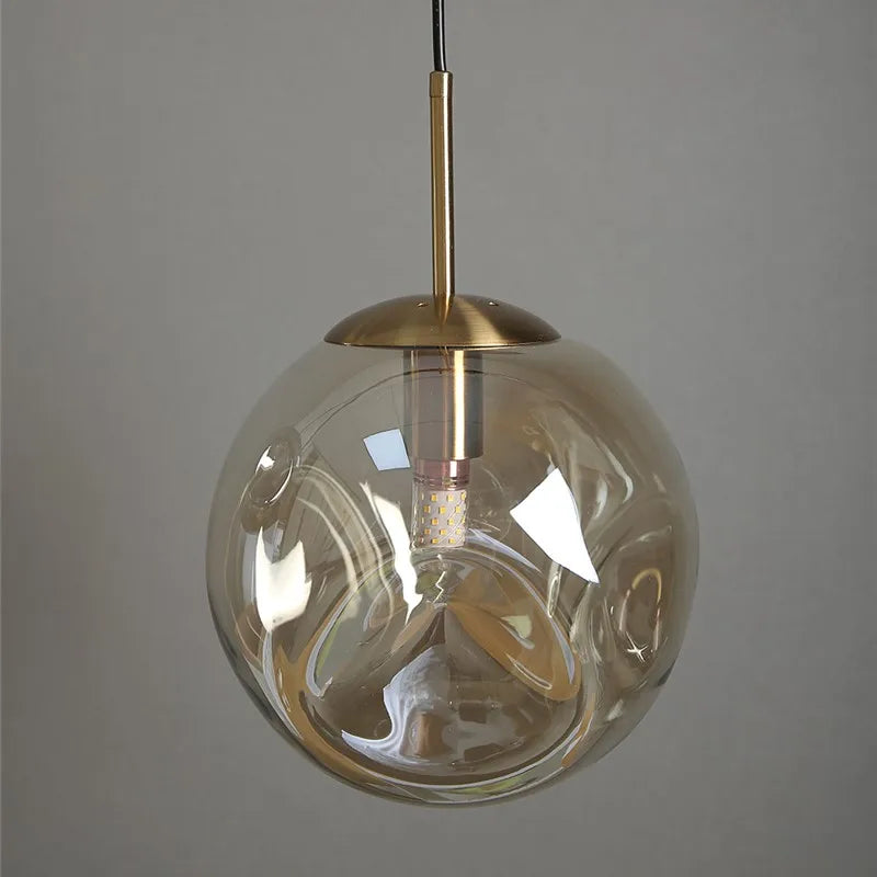 Nordic glass pendant lights simple glass ball hanging lamp Bar Restaurant dinning room lamps Kitchen Home Decor Light Fixtures LUUX