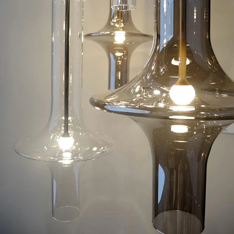 Nordic Postmodern Glass LED Pendant Light Luxury Suspension Lamp for Living Room Kitchen Dining Room Loft Home Decor LUUX