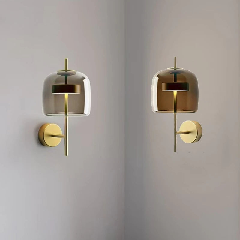 Post-Modern Luxury Glass Wall Lamp, Nordic Designer Lamp for Bedroom, Study, Corridor, Home Decor LUUX