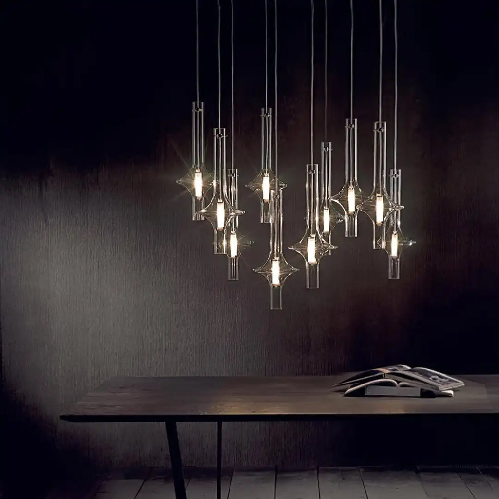 Nordic Postmodern Glass LED Pendant Light Luxury Suspension Lamp for Living Room Kitchen Dining Room Loft Home Decor LUUX