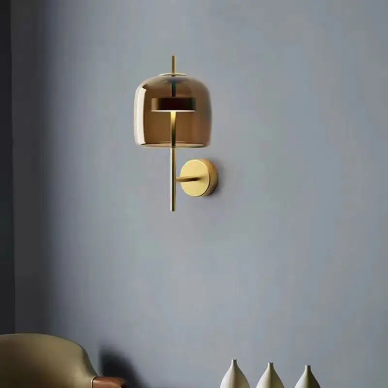 Post-Modern Luxury Glass Wall Lamp, Nordic Designer Lamp for Bedroom, Study, Corridor, Home Decor LUUX
