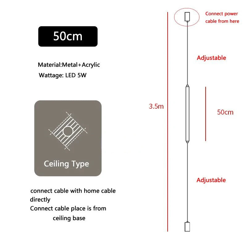 Italian design LED floor lamp, bedroom bedside acrylic wall lamp, long line lamp, modern black hotel living room LED floor lamp LUUX